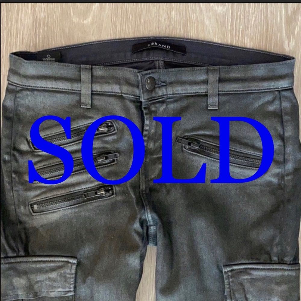 LIKE NEW J Brand Brix style moto metallic cargo